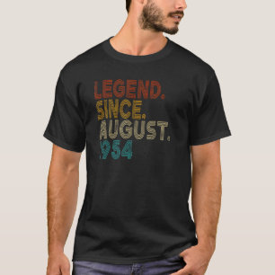 T-shirt Légende depuis août 1954 68 ans 68e anniversaire