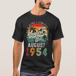 T-shirt Légende depuis août 1954 69e anniversaire Hommes 6