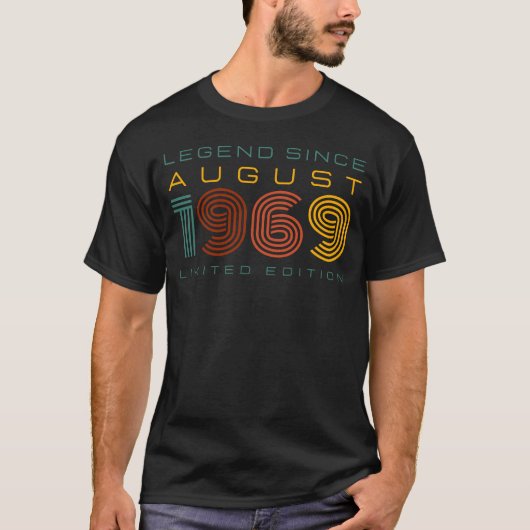 T-shirt Légende depuis août 1969, Edition Limitée (Devant)