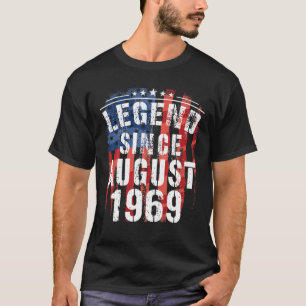 T-shirt Légende Depuis Août 1969 Super 50E Anniversaire Ca