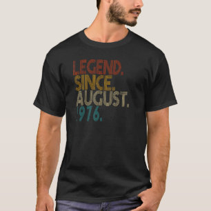 T-shirt Légende depuis août 1976 Vintage 46 ans 46ème B