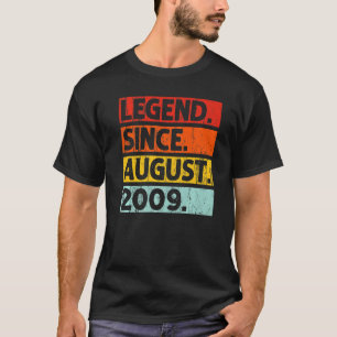 T-shirt Légende depuis août 2009 Vintage 13 ans 13e