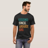 T-shirt Légende depuis août 2010 13e pour (Devant entier)
