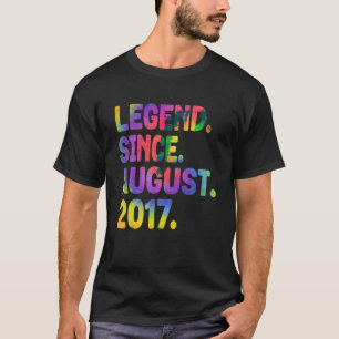 T-shirt Légende depuis août 2017 6 Ans Tie Dye 6th B