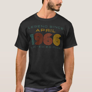T-shirt Légende depuis avril 1966, Edition Limitée Hommes