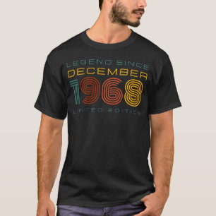 T-shirt Légende depuis décembre 1968, Edition Limitée Homm
