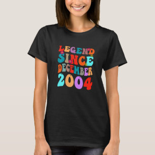 T-shirt Légende depuis décembre 2004 Vintage Birthday Retr
