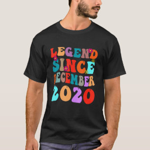 T-shirt Légende depuis décembre 2020 Vintage Anniversaire