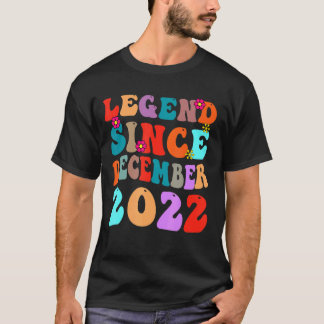 T-shirt Légende depuis décembre 2022 Anniversaire Vintage
