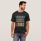 T-shirt Légende depuis février 2002 21 (Devant entier)