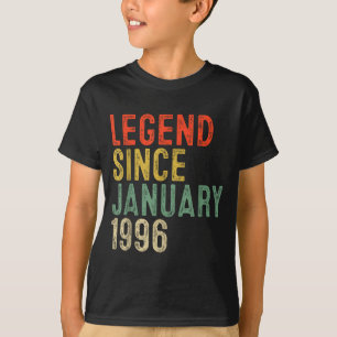 T-shirt Légende depuis janvier 1996 30e anniversaire 30 an