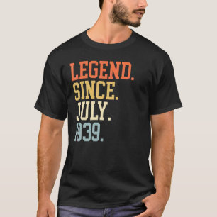T-shirt Légende Depuis Juillet 1939 Pour Hommes Femmes Jui