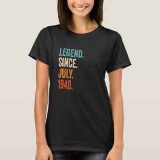 T-shirt Légende depuis juillet 1940 83ème anniversaire