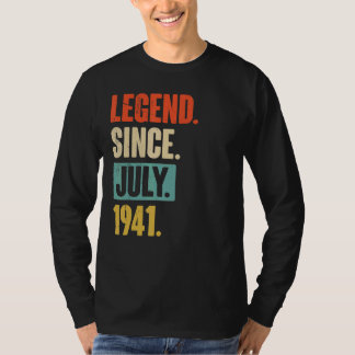 T-shirt Légende depuis juillet 1941 81 ans 81e anniversair