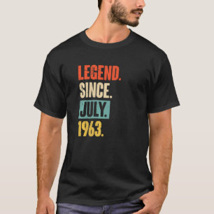 T-shirt Légende depuis juillet 1963 59 ans 59e anniversair