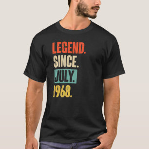 T-shirt Légende depuis juillet 1968 54 ans 54e anniversair