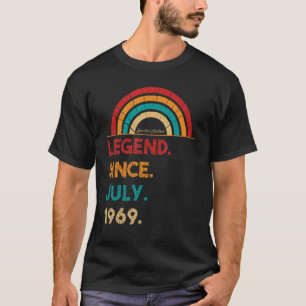 T-shirt Légende depuis juillet 1969 53ème anniversaire Ret