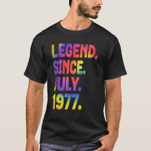 T-shirt Légende depuis juillet 1977 46 Ans 46e Anniversair