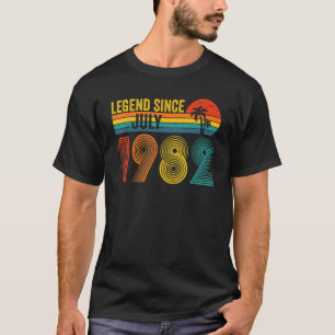 T-shirt Légende depuis juillet 1982 40e anniversaire 40 an
