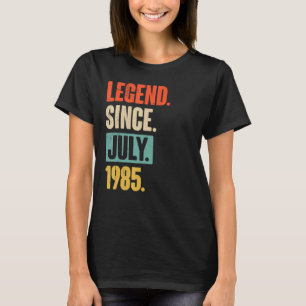 T-shirt Légende depuis juillet 1985 37 ans 37e anniversair