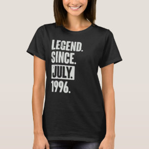 T-shirt Légende depuis juillet 1996 26 ans 26e anniversair