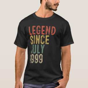 T-shirt Légende depuis juillet 1999 21e cadeau d'anniversa