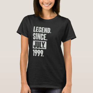 T-shirt Légende depuis juillet 1999 23 ans 23e anniversair