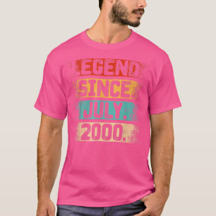 T-shirt Légende depuis juillet 2000 Vintage 22 ans 22ème B