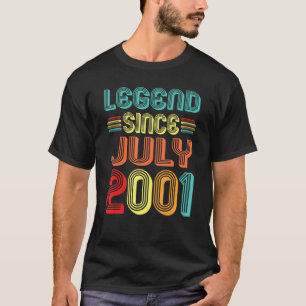 T-shirt Légende depuis juillet 2001 21ème anniversaire Vin