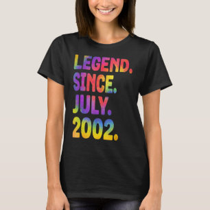 T-shirt Légende depuis juillet 2002 21 Ans 21 Ans
