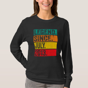 T-shirt Légende depuis juillet 2013 9 Ans 9e Anniversaire