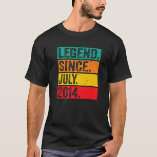 T-shirt Légende depuis juillet 2014 8e anniversaire 8 ans