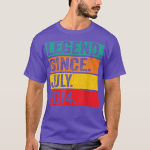 T-shirt Légende depuis juillet 2014 8e anniversaire 8 ans