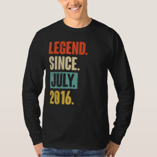 T-shirt Légende depuis juillet 2016 6 ans 6e anniversaire