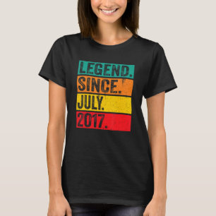 T-shirt Légende depuis juillet 2017 5e anniversaire 5 ans