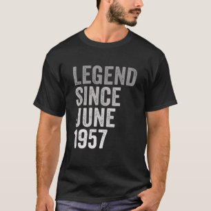 T-shirt Légende Depuis Juin 1957 Awesome 64E B 64 Ans