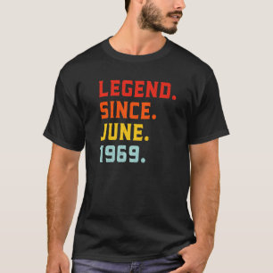 T-shirt Légende depuis juin 1969 53ème anniversaire Vintag