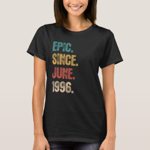 T-shirt Légende depuis juin 1996 26 ans 26e anniversaire