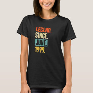 T-shirt Légende depuis juin 1999 23 ans 23e anniversaire