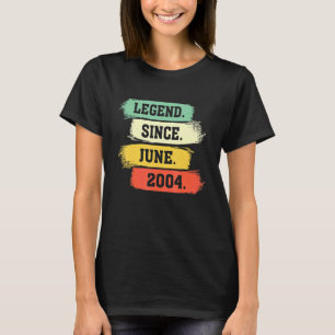 T-shirt Légende depuis juin 2004 U2013 Joyeux anniversaire