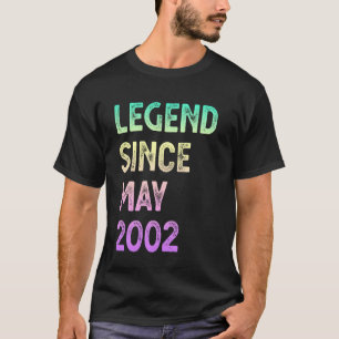T-shirt Légende depuis le 23e anniversaire de mai 2002 Hom