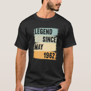 T-shirt Légende depuis mai 1962 60 ans 60s 60 Anniversaire