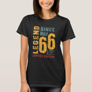T-shirt Légende Depuis Mai 1966 Pour 56 Ans 56e Naissance