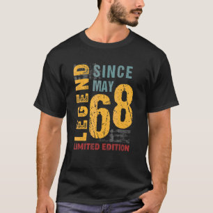 T-shirt Légende Depuis Mai 1968 Pour 54 Ans 54e Naissance