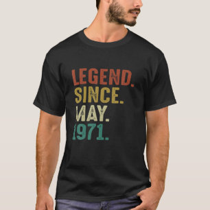 T-shirt Légende Depuis Mai 1971 50E Cadeau Anniversaire 50