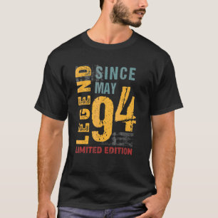 T-shirt Légende Depuis Mai 1994 Pour 28 Ans 28e Naissance