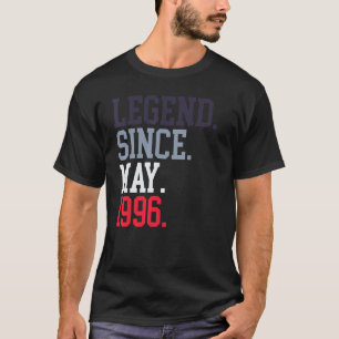 T-shirt Légende Depuis Mai 1996 Pour Hommes Femmes Mai 199