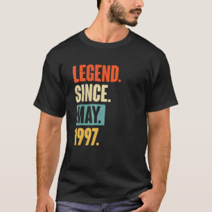 T-shirt Légende depuis mai 1997 25 ans 25e anniversaire