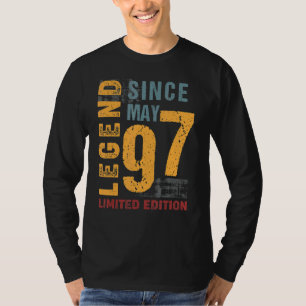 T-shirt Légende Depuis Mai 1997 Pour 25 Ans 25e Naissance