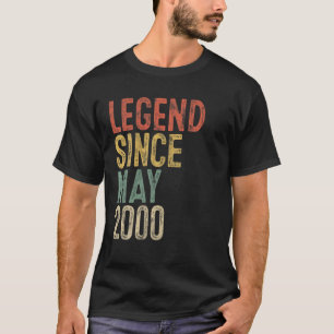 T-shirt Légende depuis mai 2000 Hommes Femme 21E Anniversa